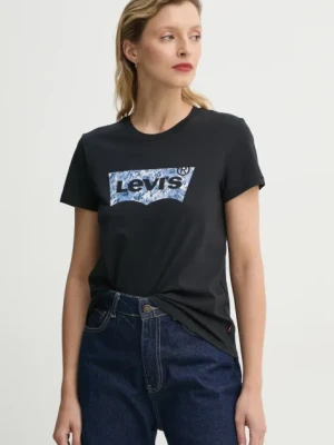 Levi's t-shirt bawełniany THE PERFECT TEE damski kolor czarny 17369