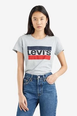 Levi's t-shirt bawełniany The Perfect Tee kolor szary 17369.1687-SZARY