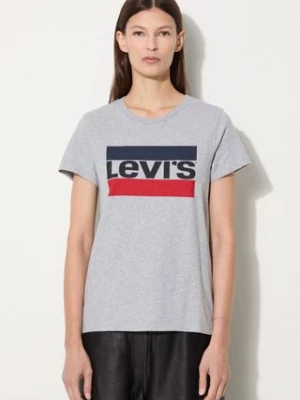 Levi's t-shirt bawełniany The Perfect Tee kolor szary 17369.1687-SZARY