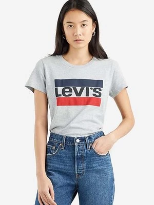 Levi's t-shirt bawełniany The Perfect Tee kolor szary 17369.1687-SZARY