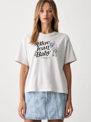 Levi's T-shirt damski bawełniany GR ANYDAY szary