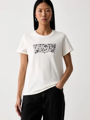Levi's T-shirt damski bawełniany THE PERFECT beżowy