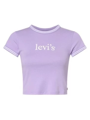 Levi's T-shirt damski Kobiety Bawełna lila nadruk,