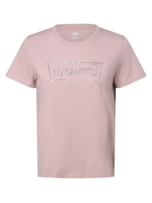 Levi's T-shirt damski Kobiety Bawełna różowy jednolity,