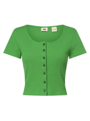 Levi's T-shirt damski Kobiety Bawełna zielony jednolity,