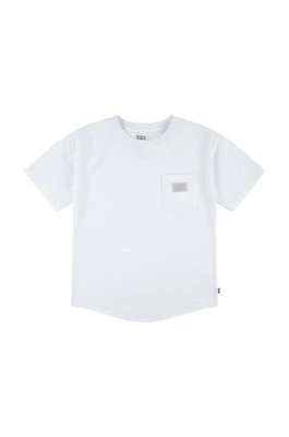 Levi's t-shirt dziecięcy kolor biały gładki