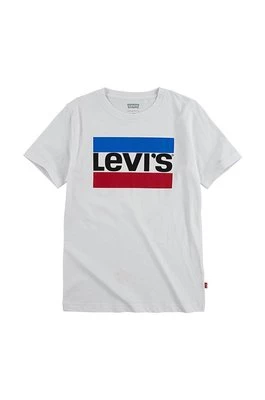 Levi's T-shirt dziecięcy kolor biały z nadrukiem