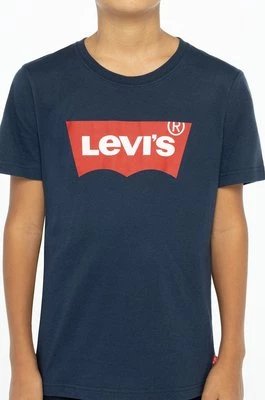 Levi's T-shirt dziecięcy kolor granatowy z nadrukiem