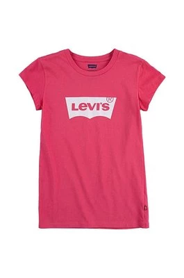 Levi's T-shirt dziecięcy kolor różowy