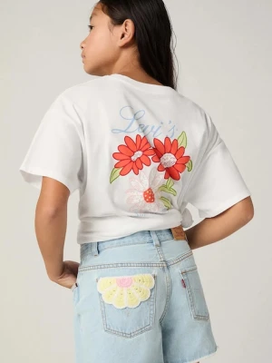 Levi's t-shirt dziecięcy LEVIS FLORAL OVERSIZED TEE