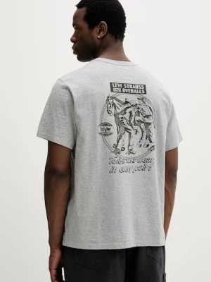 Levi's t-shirt męski bawełniany SS RELAXED FIT szary