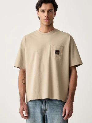 Levi's T-shirt męski bawełniany SS WORKWEAR PKT beżowy