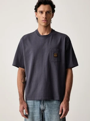 Levi's T-shirt męski bawełniany SS WORKWEAR PKT granatowy