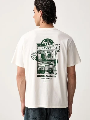 Levi's T-shirt męski bawełniany VINTAGE FIT GRAPHIC beżowy