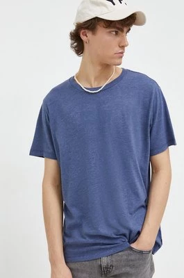 Levi's t-shirt męski kolor niebieski z nadrukiem