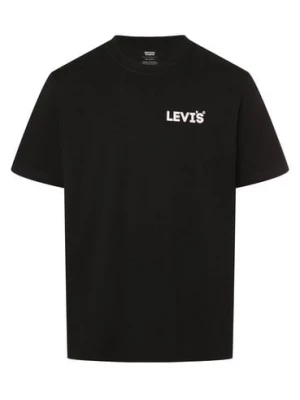 Levi's T-shirt męski Mężczyźni Bawełna czarny jednolity,
