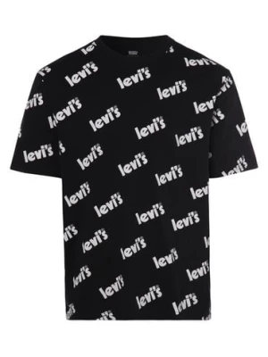 Levi's T-shirt męski Mężczyźni Bawełna czarny wzorzysty,