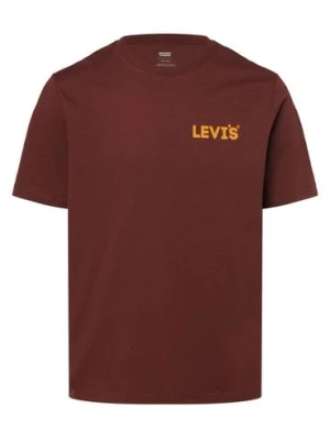 Levi's T-shirt męski Mężczyźni Bawełna czerwony nadruk,