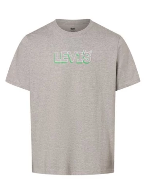 Levi's T-shirt męski Mężczyźni Bawełna szary jednolity,