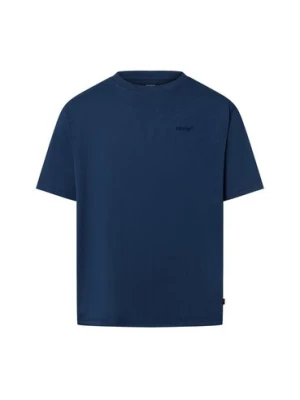 Levi's T-shirt męski Mężczyźni Dżersej niebieski jednolity,