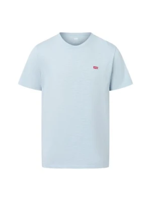 Levi's T-shirt męski Mężczyźni Dżersej niebieski jednolity,