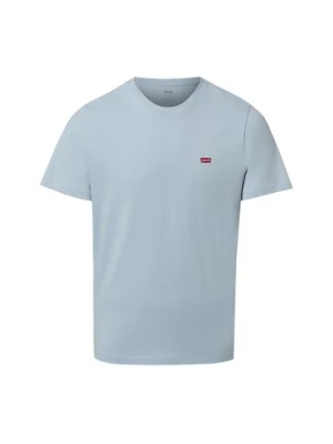 Levi's T-shirt męski Mężczyźni Dżersej niebieski jednolity,