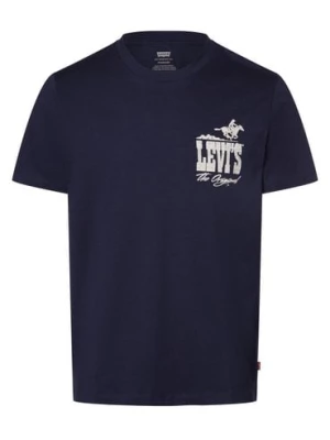 Levi's T-shirt męski Mężczyźni Dżersej niebieski nadruk,