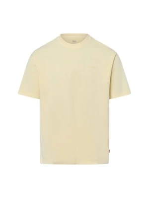 Levi's T-shirt męski Mężczyźni Dżersej żółty jednolity,