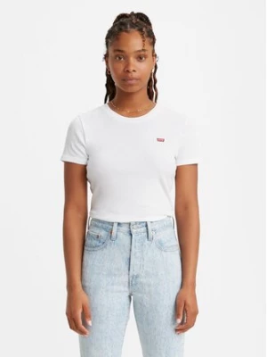 Levi's® T-Shirt Ribbed Baby 37697-0000 Biały Classic Fit