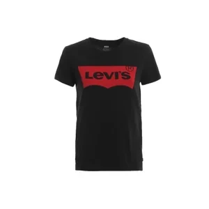 Levi's The Perfect Large Batwing Tee 173690201, Damskie, Czarne, t-shirty, bawełna, rozmiar: S Levis