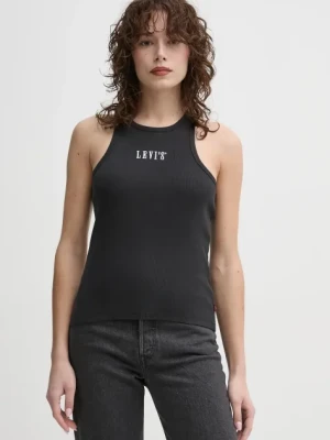 Levi's top bawełniany kolor czarny A9415