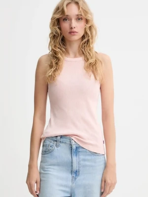 Levi's top bawełniany kolor różowy A3381