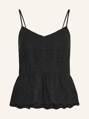 Levi's® Top Cora Z Dziurkowanej Koronki schwarz