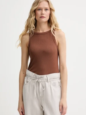 Levi's top damski kolor brązowy