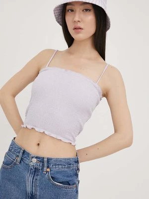 Levi's top damski kolor fioletowy