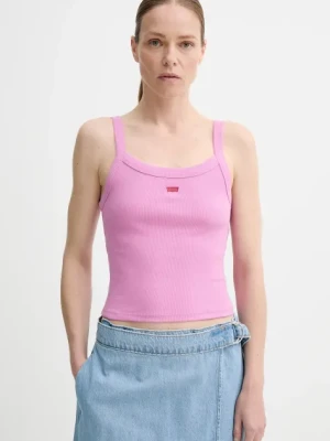 Levi's top damski kolor fioletowy A7420