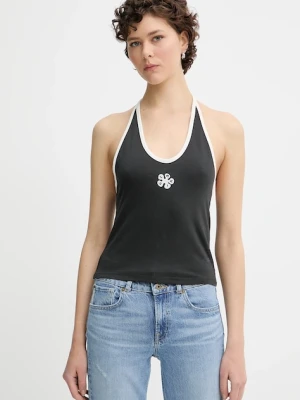 Levi's top GR ELLA HALTER TOP kolor czarny 001QW