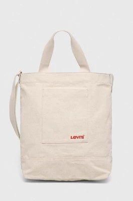 Levi's torba bawełniana kolor beżowy