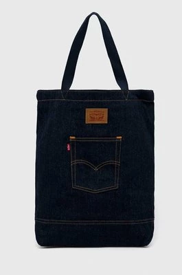 Levi's torba bawełniana kolor granatowy