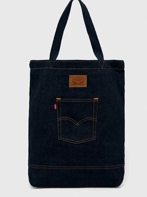 Levi's torba bawełniana kolor granatowy