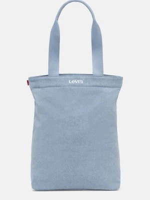 Levi's torebka bawełniana kolor niebieski D7546-0018