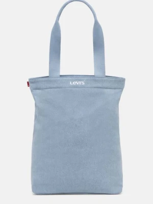 Levi's torebka bawełniana kolor niebieski D7546-0018