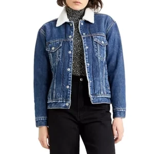 Levi's Trucker Jacket 361370034, Damskie, Niebieskie, kurtki, bawełna, rozmiar: S Levis
