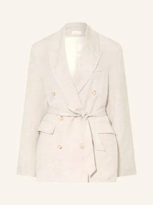 Lezu Marynarka Lia Z Lnu beige