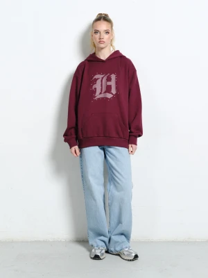 Zdjęcie produktu Lh grunge hoodie burgund Local Heroes