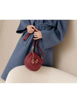 Lia Biassoni Skórzana torebka "Accesa" w kolorze bordowym - 24 x 18 x 12 cm rozmiar: onesize