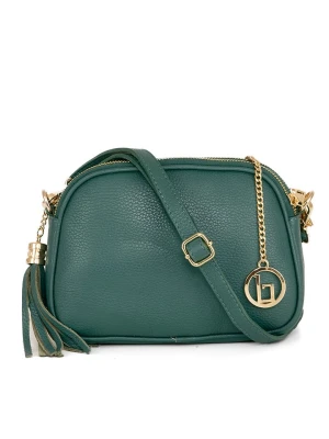 Lia Biassoni Skórzana torebka "Flumendosa" w kolorze zielonym - 23 x 17 x 7 cm rozmiar: onesize