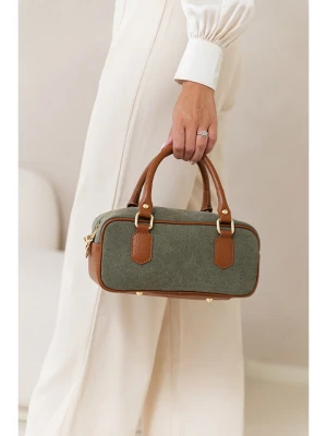 Lia Biassoni Skórzana torebka "Folgorida" w kolorze oliwkowo-karmelowym - 27 x 12 x 12 cm rozmiar: onesize