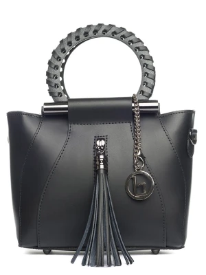 Lia Biassoni Skórzana torebka "Garlate" w kolorze czarnym - 28 x 21 x 10 cm rozmiar: onesize