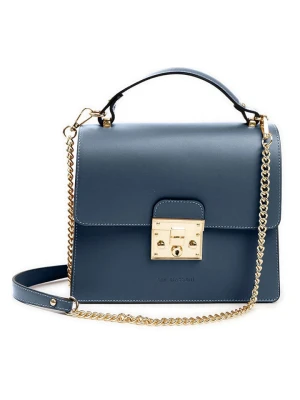 Lia Biassoni Skórzana torebka "Melacce" w kolorze granatowym - 27 x 24 x 8 cm rozmiar: onesize